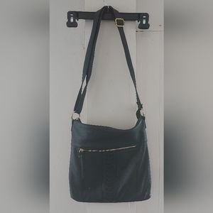 Great American Leather Works Shoulder Bag, black.